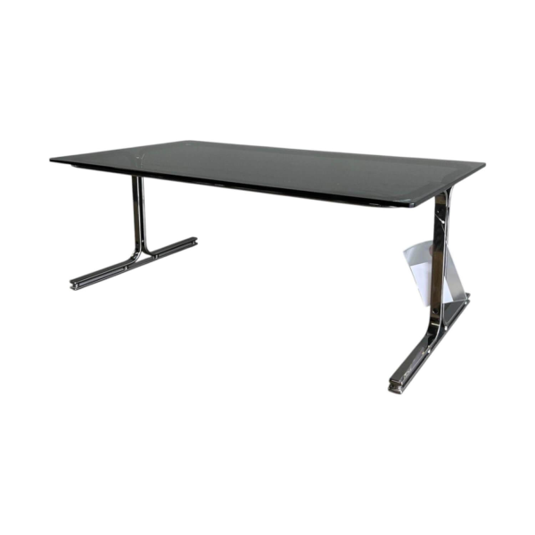 Walter Knoll Schreibtisch Berlin Tisch Rauchglas Schwarz