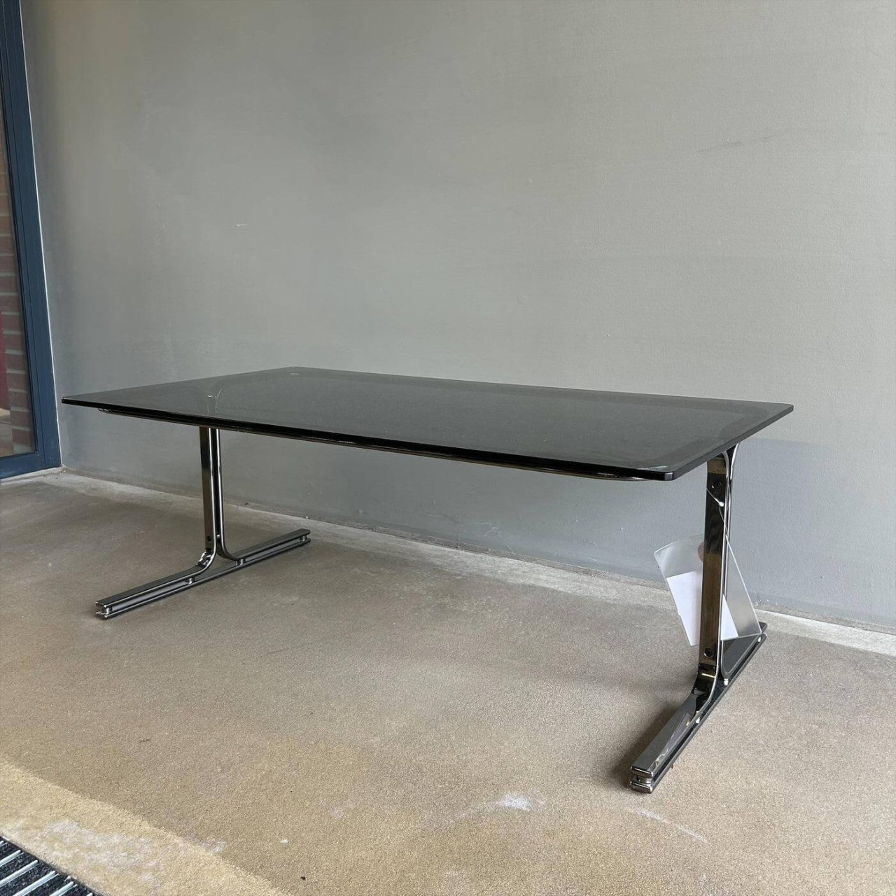 Walter Knoll Schreibtisch Berlin Tisch Rauchglas Schwarz