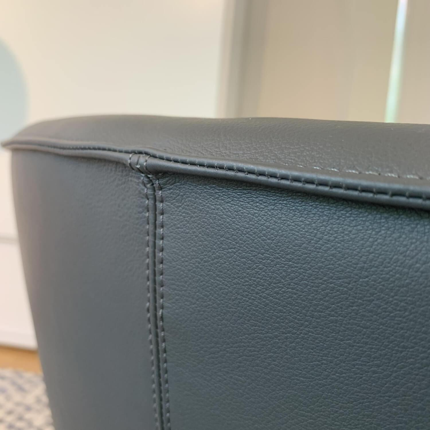 Walter Knoll Armchair Ishino 195-10 Leather Basalt Gray