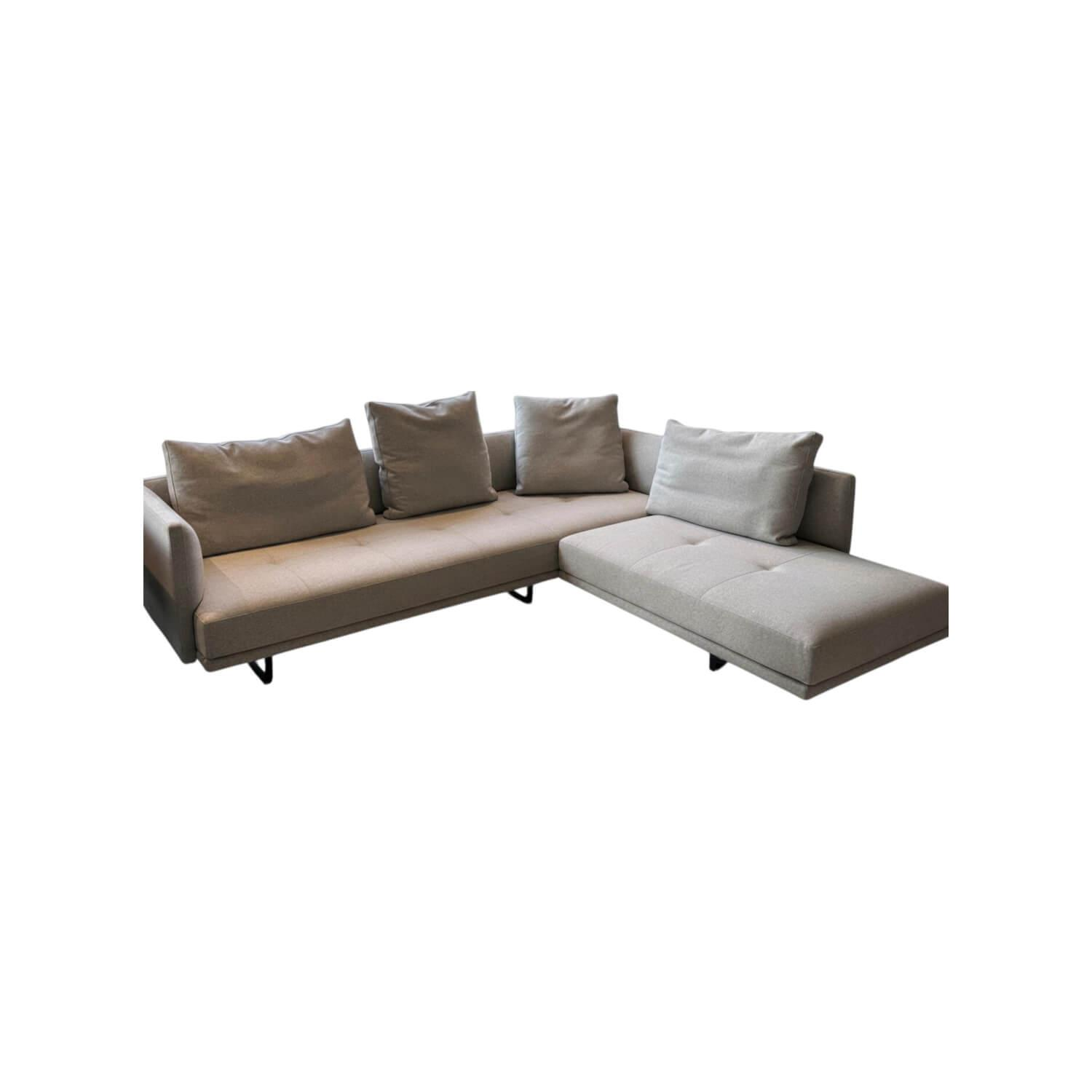 Walter Knoll Prime Time Ecksofa Stoff Hellgrau