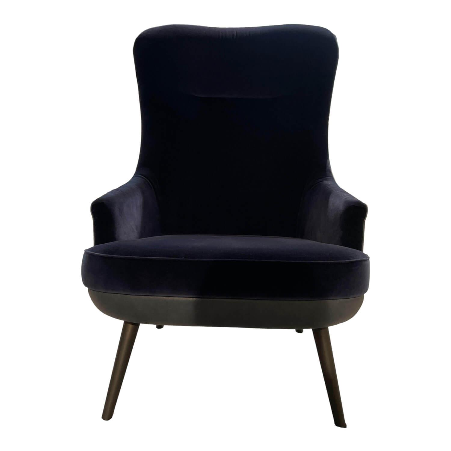 Walter Knoll Relaxsessel 375/377 Vintage Nachtblau Sitz