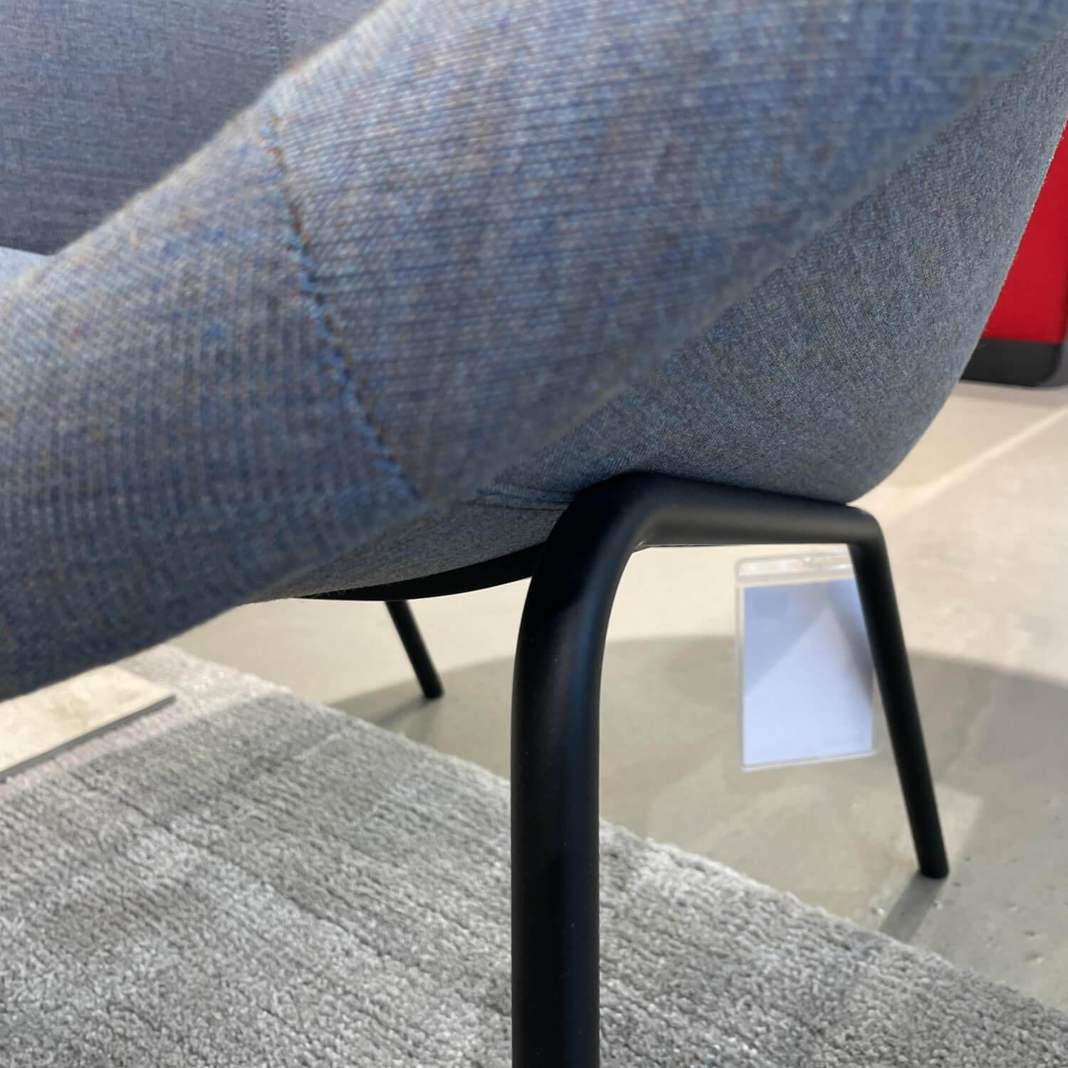 Walter Knoll Sessel 369-10 Stoff Grau