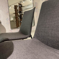 Walter Knoll Liz 1302 Chair Set Fabric Chocolate