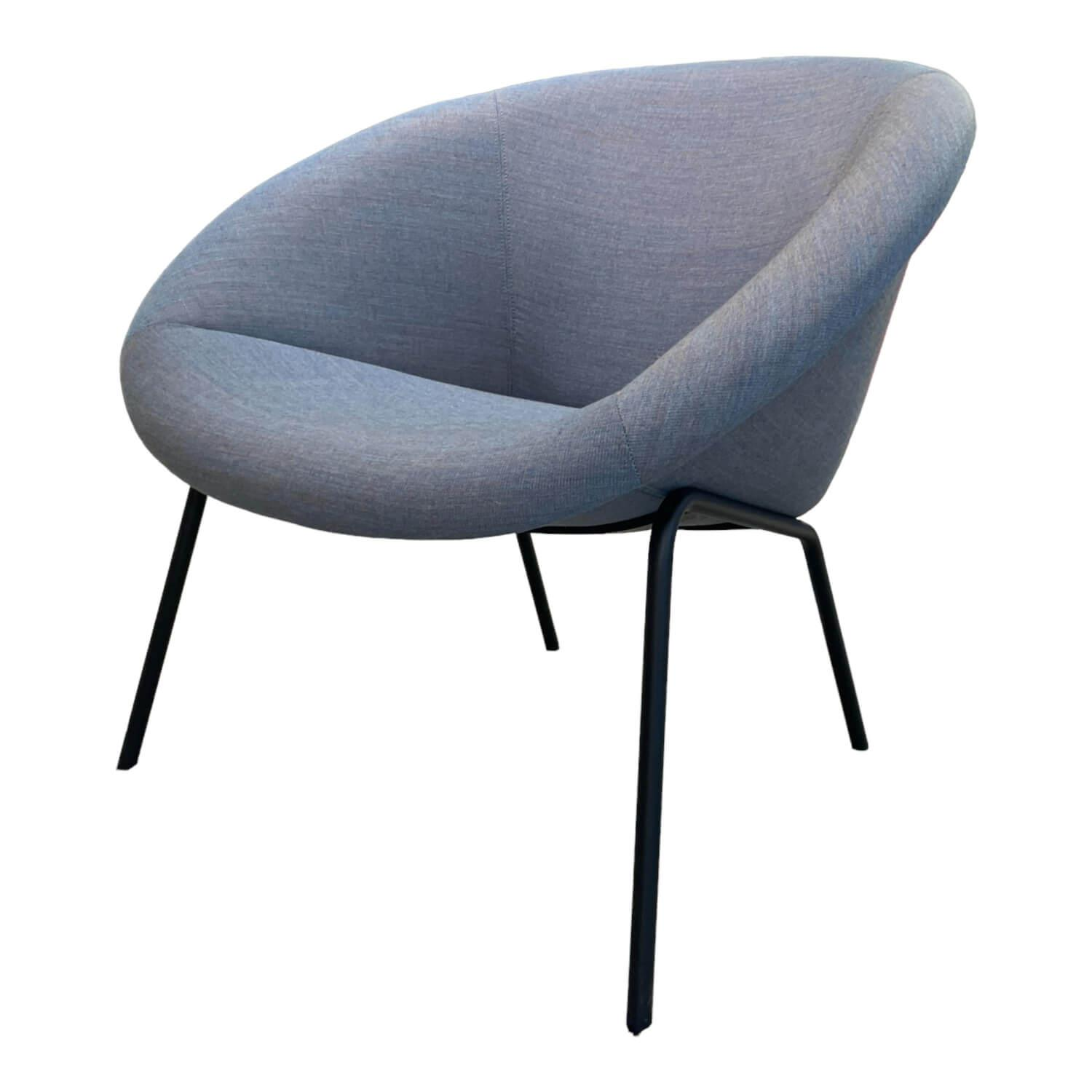Walter Knoll Sessel 369-10 Stoff Grau