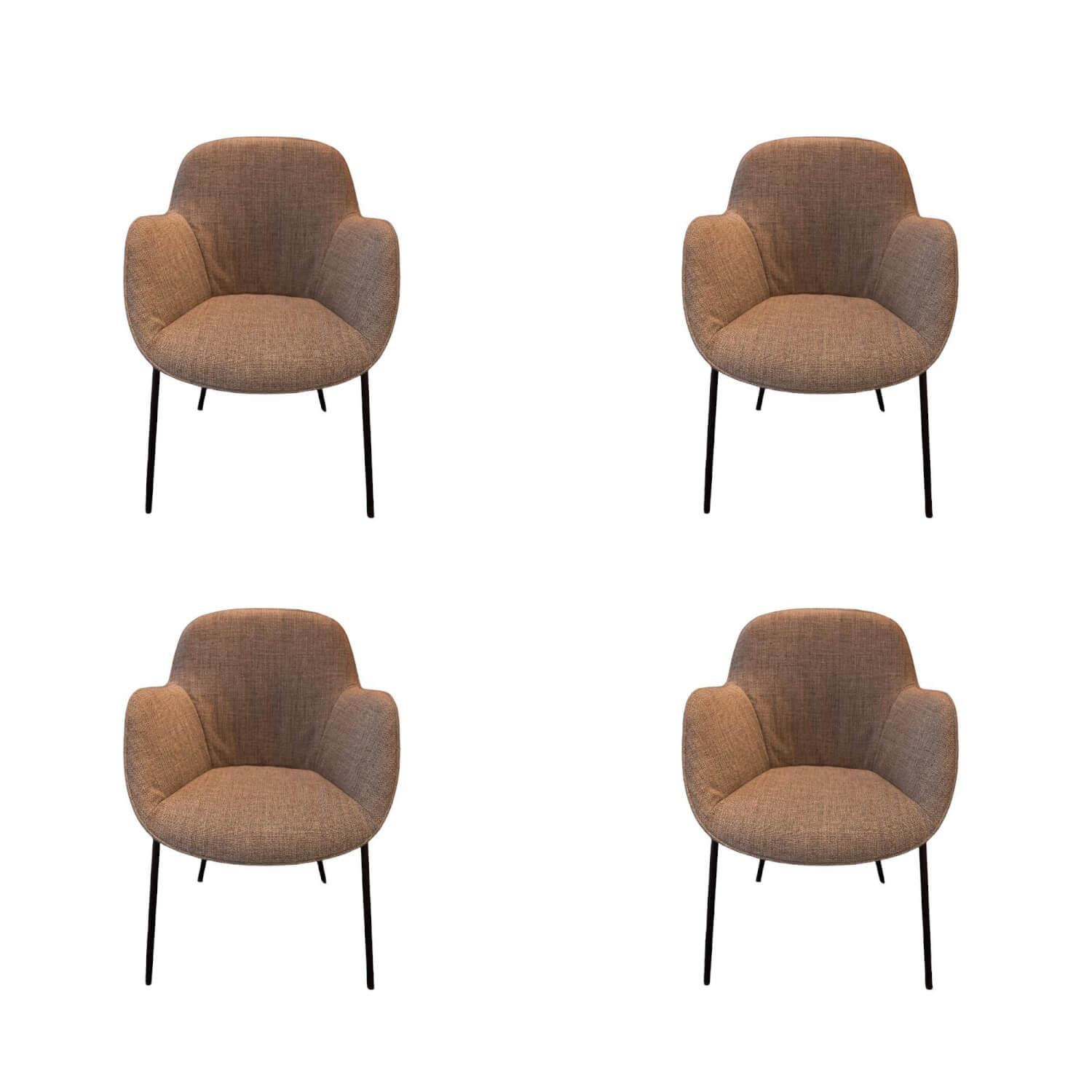 Walter Knoll Sheru Armlehnstuhl Stoff Kieselgrau