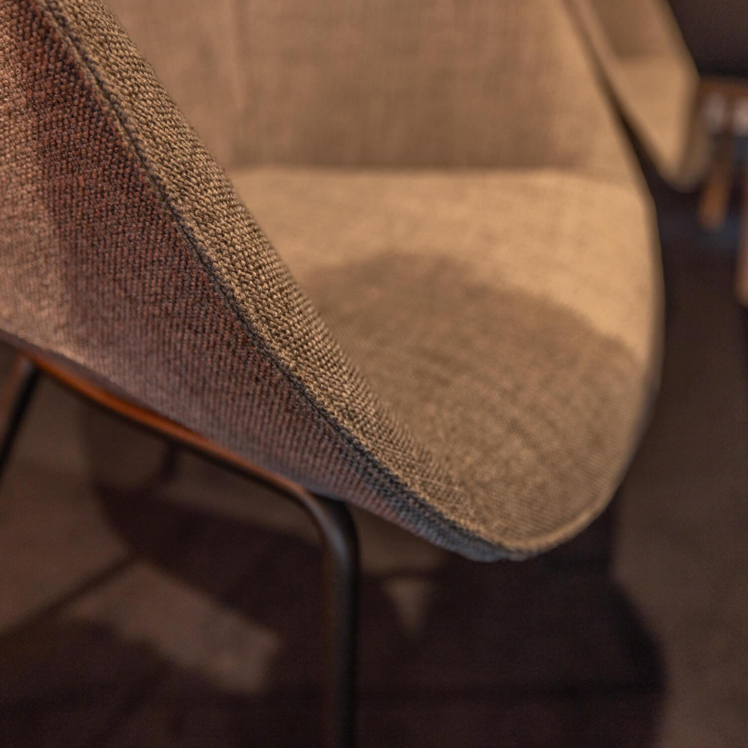Walter Knoll Sheru Armchair Fabric Pebble Gray