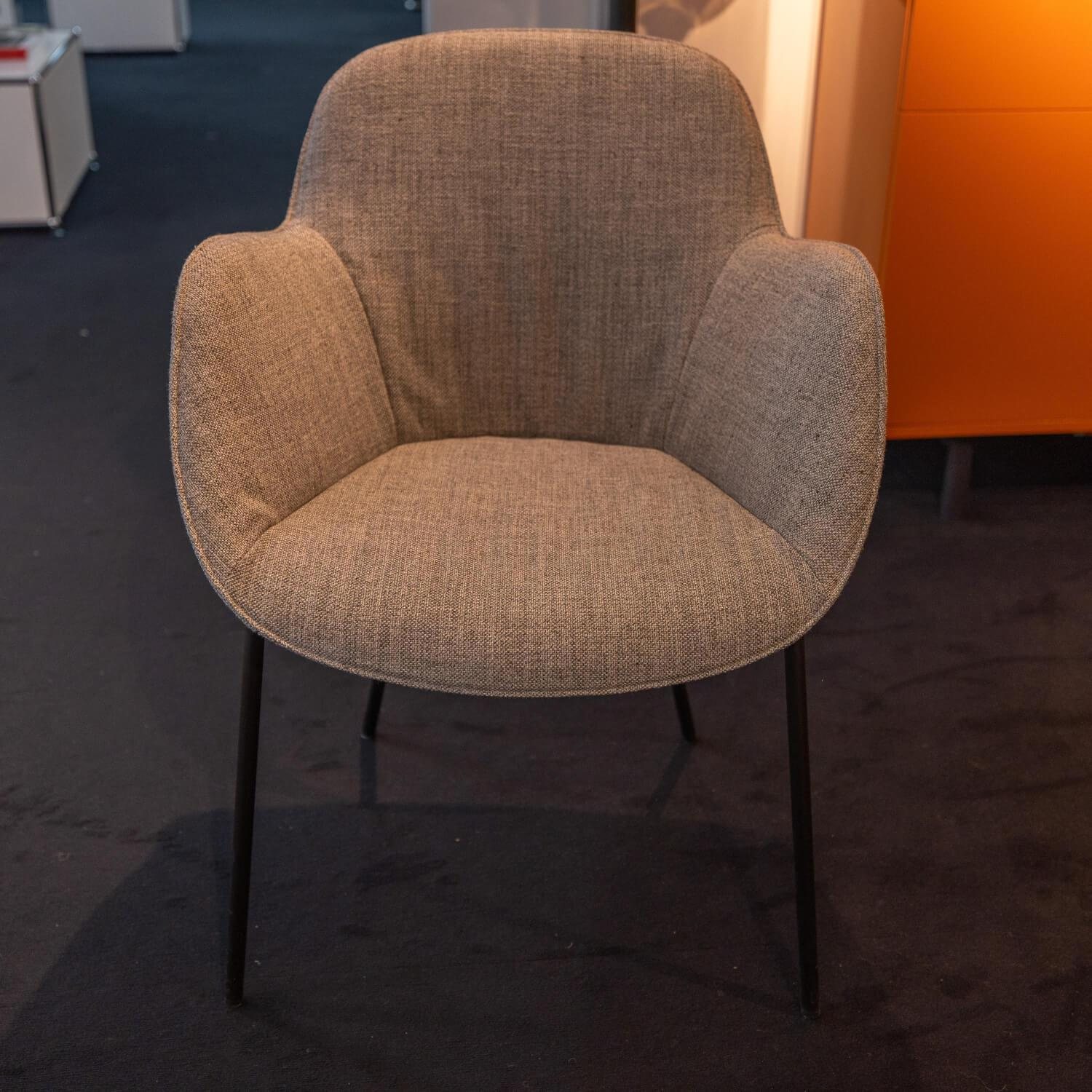 Walter Knoll Sheru Armchair Fabric Pebble Gray