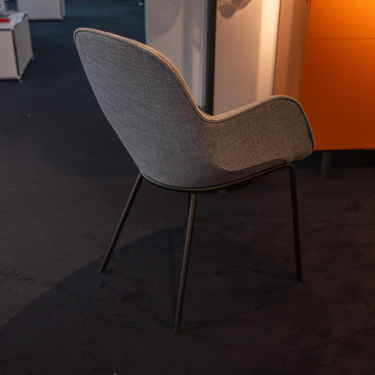 Walter Knoll Sheru Armchair Fabric Pebble Gray