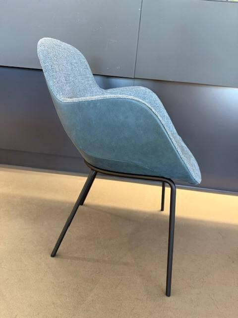 Walter Knoll Sheru Stoffstuhl Blauer Turmalin 6er Set