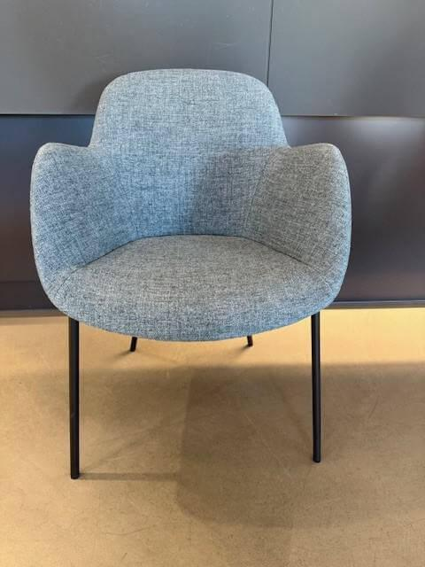 Walter Knoll Sheru Stoffstuhl Blauer Turmalin 6er Set