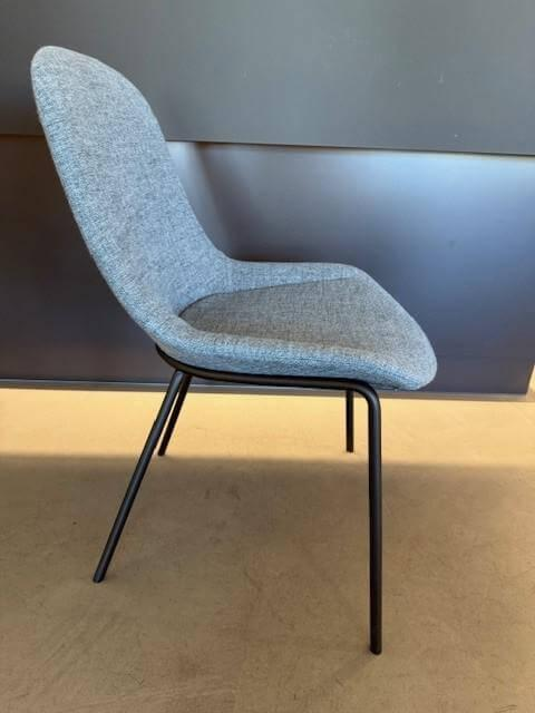 Walter Knoll Sheru Stoffstuhl Blauer Turmalin 6er Set