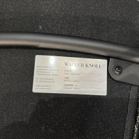 Walter Knoll 4er Set Sheru Stühle Stoff Grau Metall Schwarz