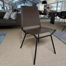 Walter Knoll Aisuu 1220 Stuhl Leder Metall Braun