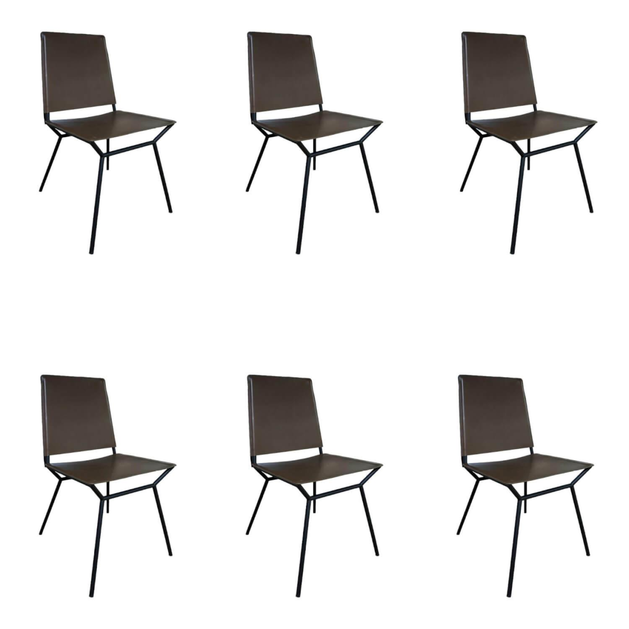 Walter Knoll Aisuu 1220 Stuhl Leder Metall Braun