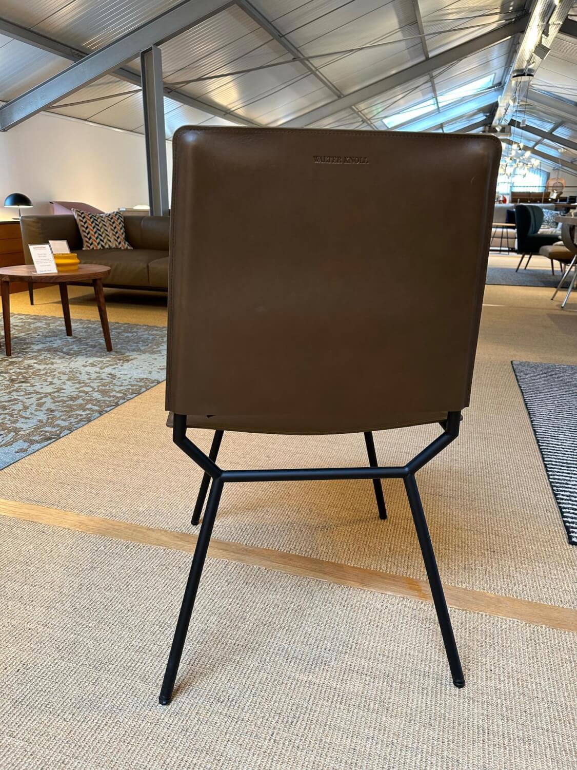Walter Knoll Aisuu 1220 Stuhl Leder Metall Braun
