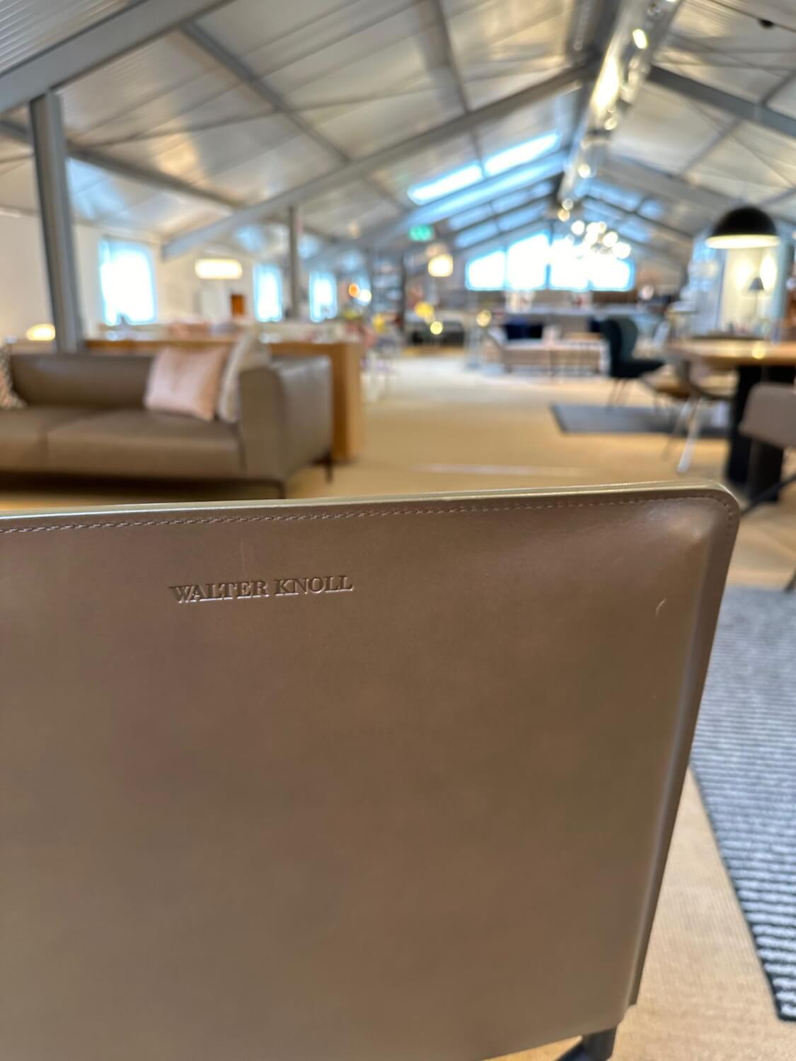 Walter Knoll Aisuu 1220 Stuhl Leder Metall Braun