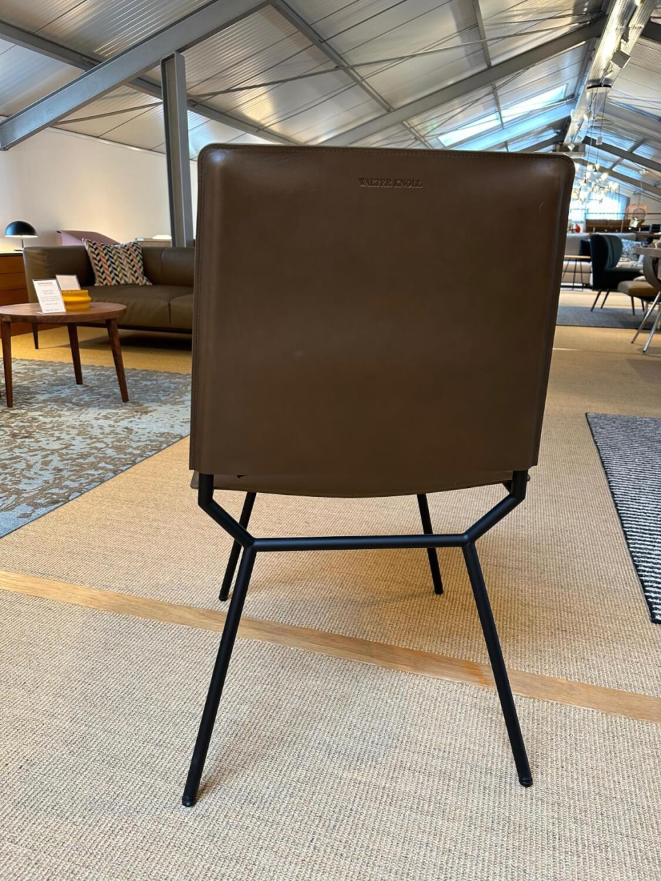 Walter Knoll Aisuu 1220 Stuhl Leder Metall Braun