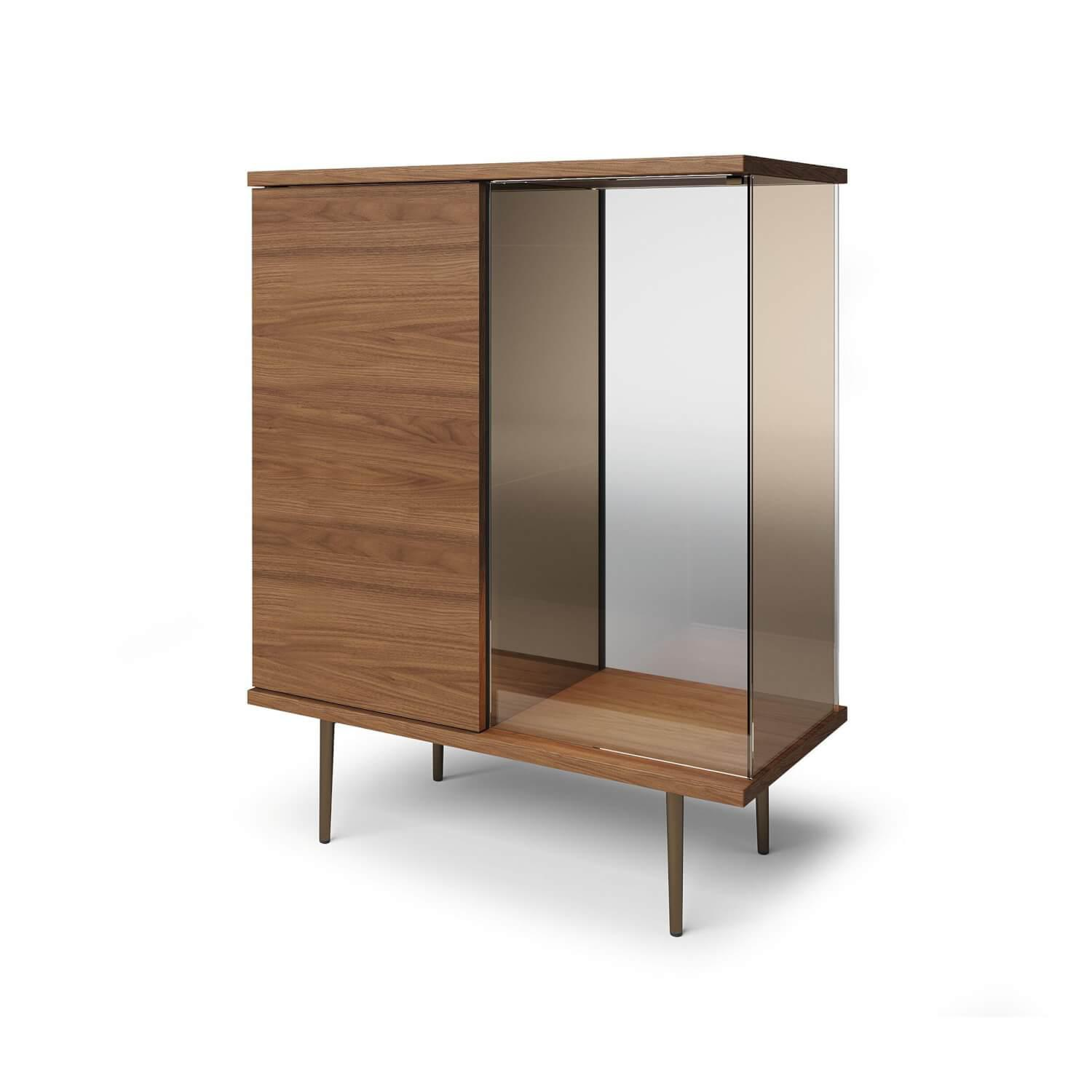 Walter Knoll The Farns Nussbaum Sideboard mit Lichtpaket