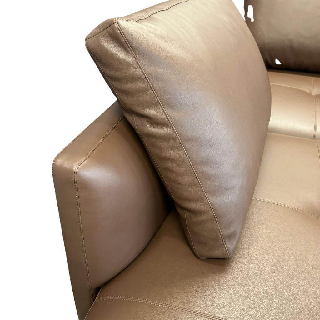 Walter Knoll Prime Time Ecksofa Leder Elen Toffee Braun