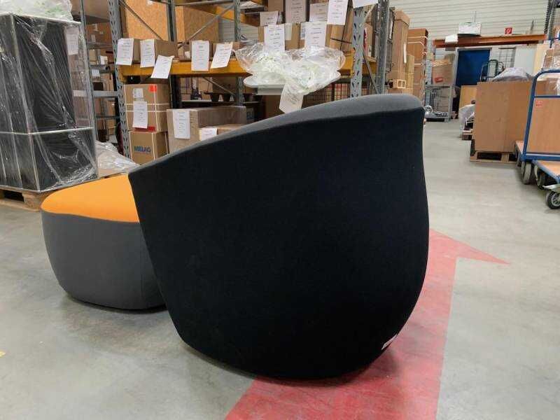 Walter Knoll Sessel Seating Stone mit 2 Hockern