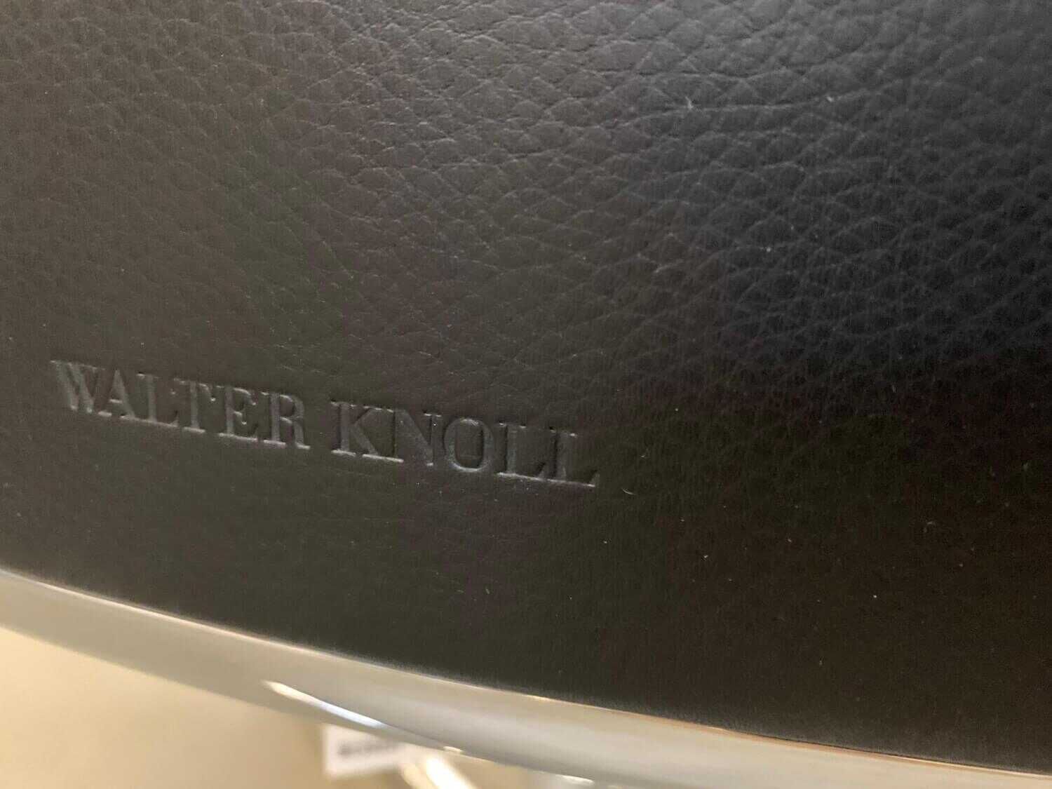 Sessel Leadchair Leder Elen 65 Schwarz Aluminium