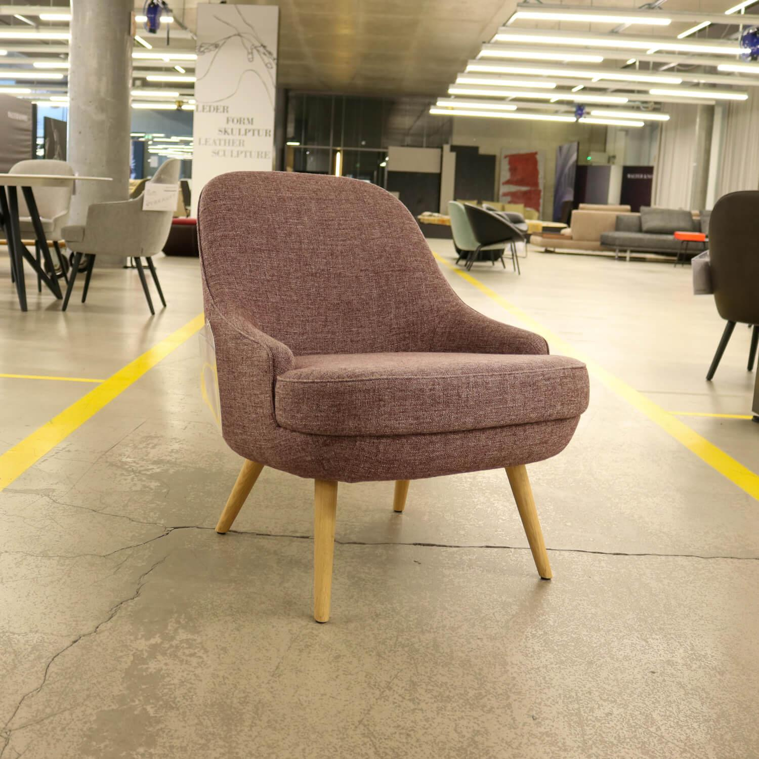 Walter Knoll Sessel 375-10 Stoff Gaia 7887 Eiche Weiß