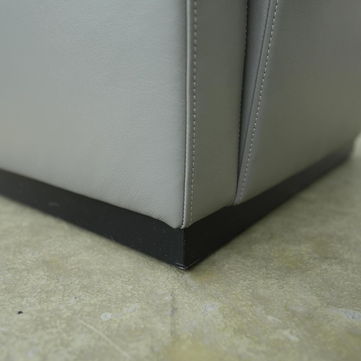 Walter Knoll Sessel Elton 407 Leder Grau