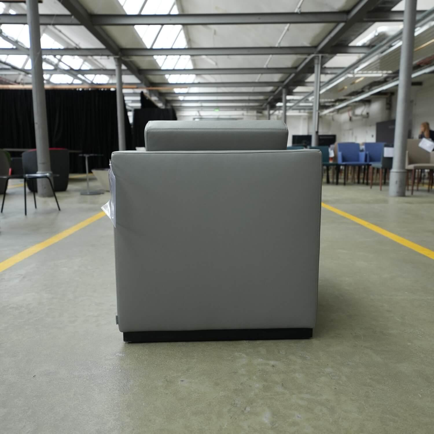 Walter Knoll Sessel Elton 407 Leder Grau