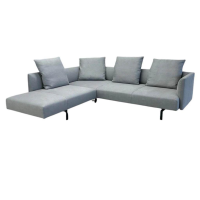Walter Knoll Ecksofa Muud Stoff Puro Silbergrau