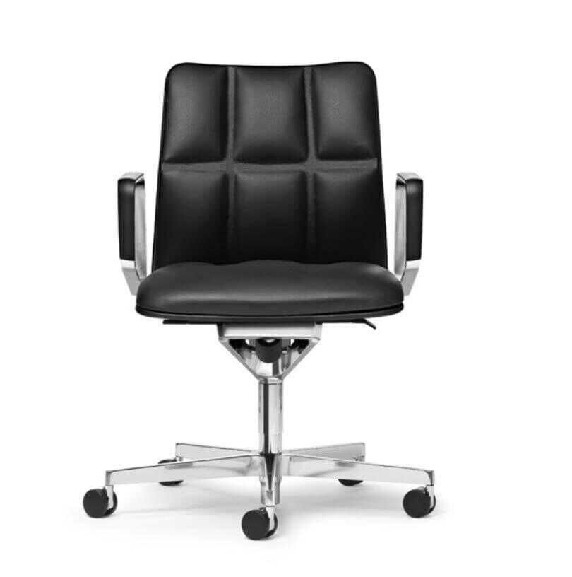 Walter Knoll Lead Chair Executive Leather Office Chair Black