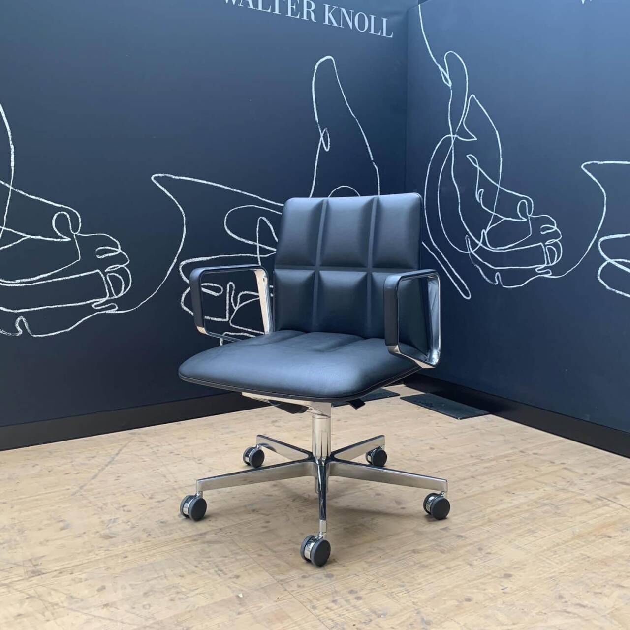 Walter Knoll Lead Chair Executive Leather Office Chair Black