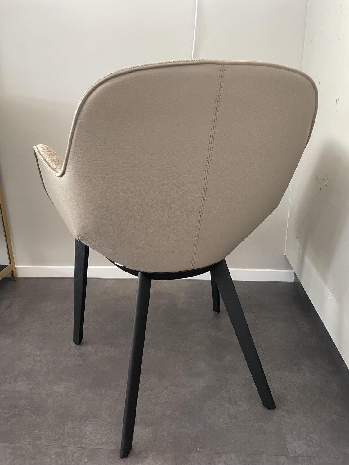 Walter Knoll Stuhl Sheru 1441 C Stoff Rücken Leder