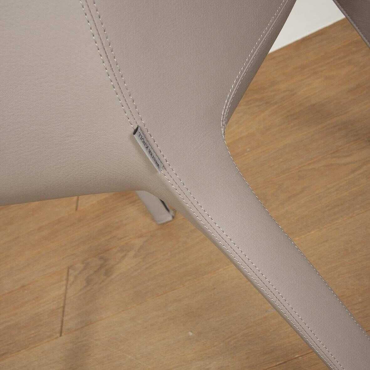 Walter Knoll Gio Stuhl Leder Torro Stone mit Armlehnen