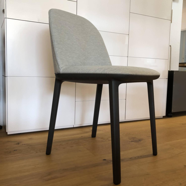 Vitra Softshell Side Chair Stoff Reed Stahlblau