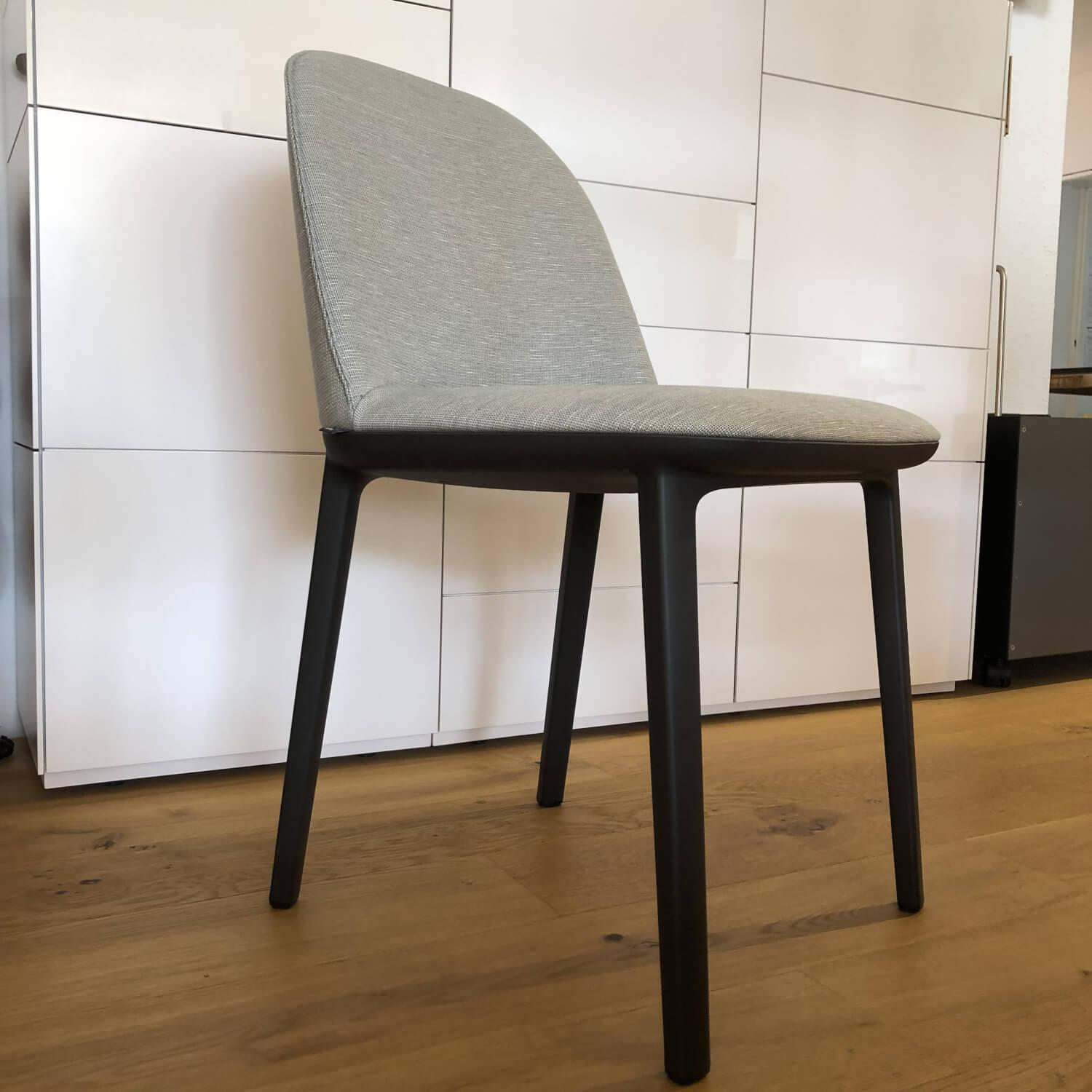 Vitra Softshell Side Chair Stoff Reed Stahlblau