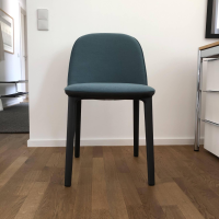 Vitra Softshell Side Chair Stoff Aura Stahlblau