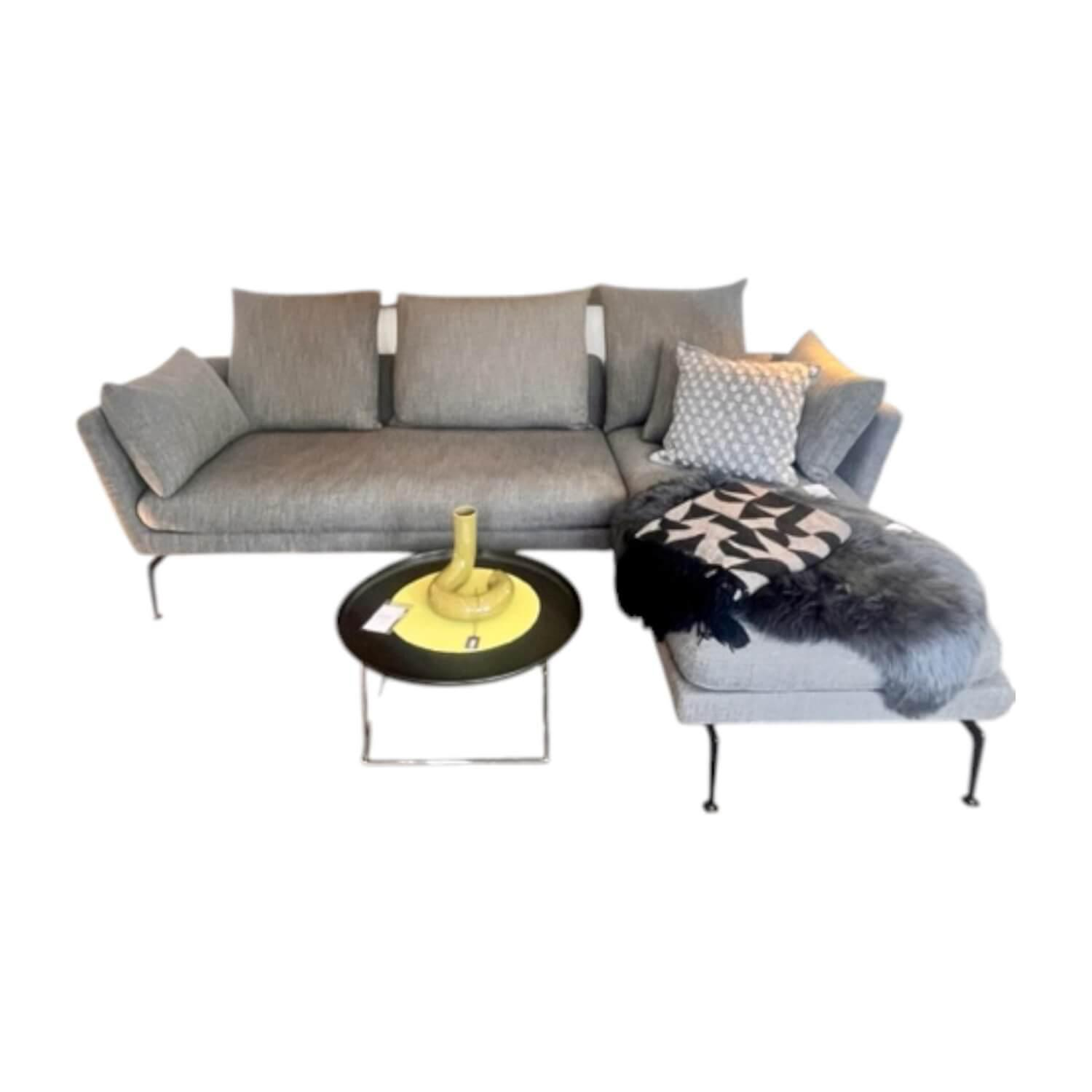 Vitra Suita Ecksofa Corsaro F 80 Stoff Melange Grau