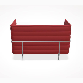 Sofa Nische 2-Sitzer Stoff Laser Rot