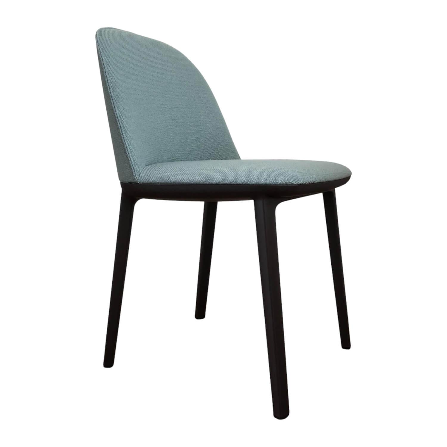 Vitra Softshell Side Chair Stoff Credo Delfin Stahlblau