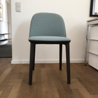 Vitra Softshell Side Chair Stoff Credo Delfin Stahlblau