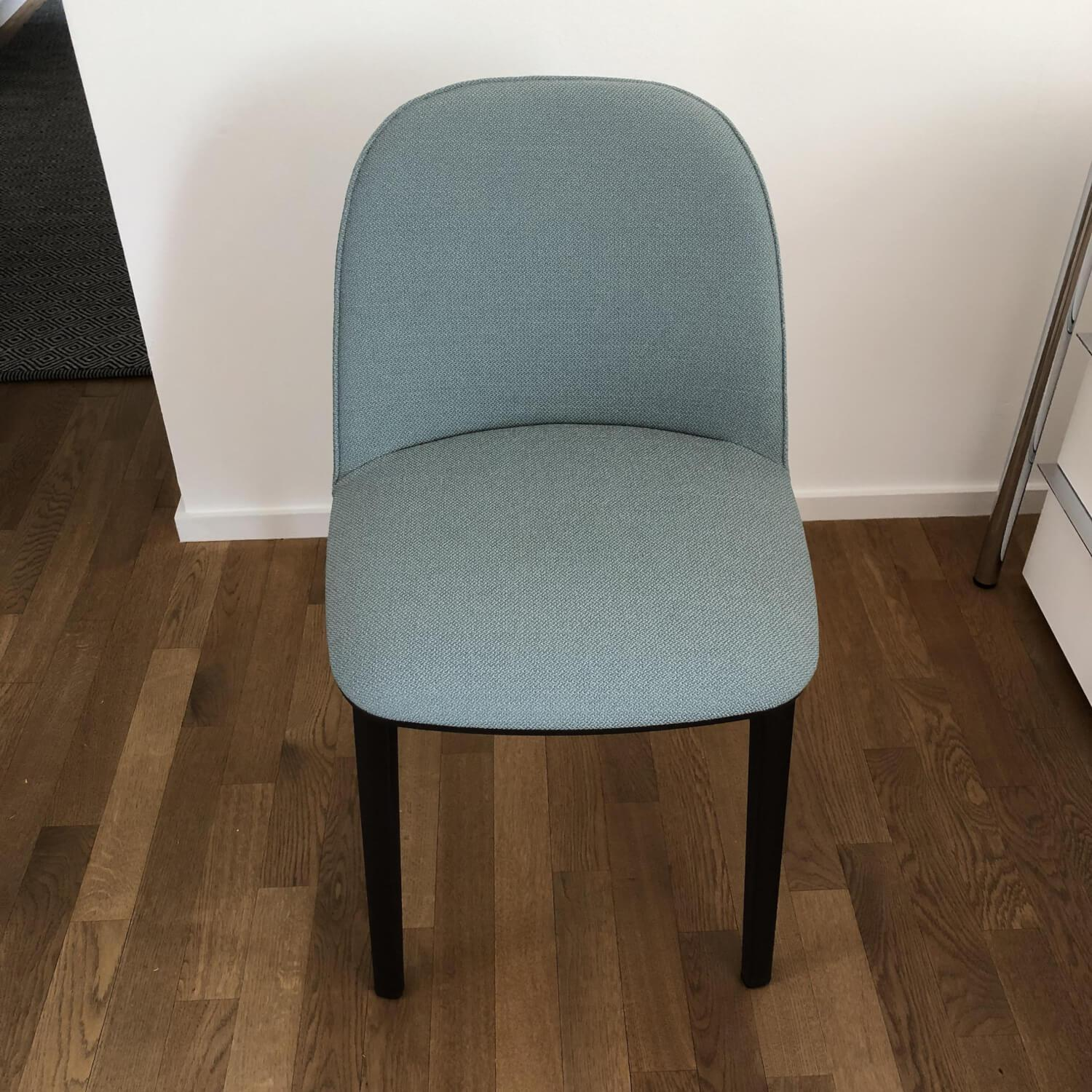 Vitra Softshell Side Chair Stoff Credo Delfin Stahlblau