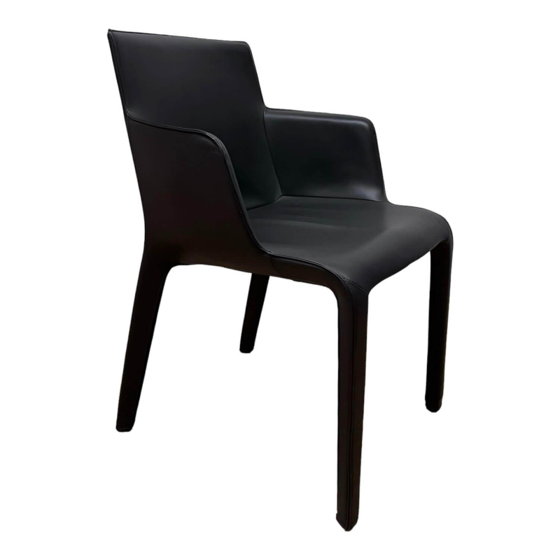 Walter Knoll Armlehnstuhl Gio Leder Bronco Chocolate
