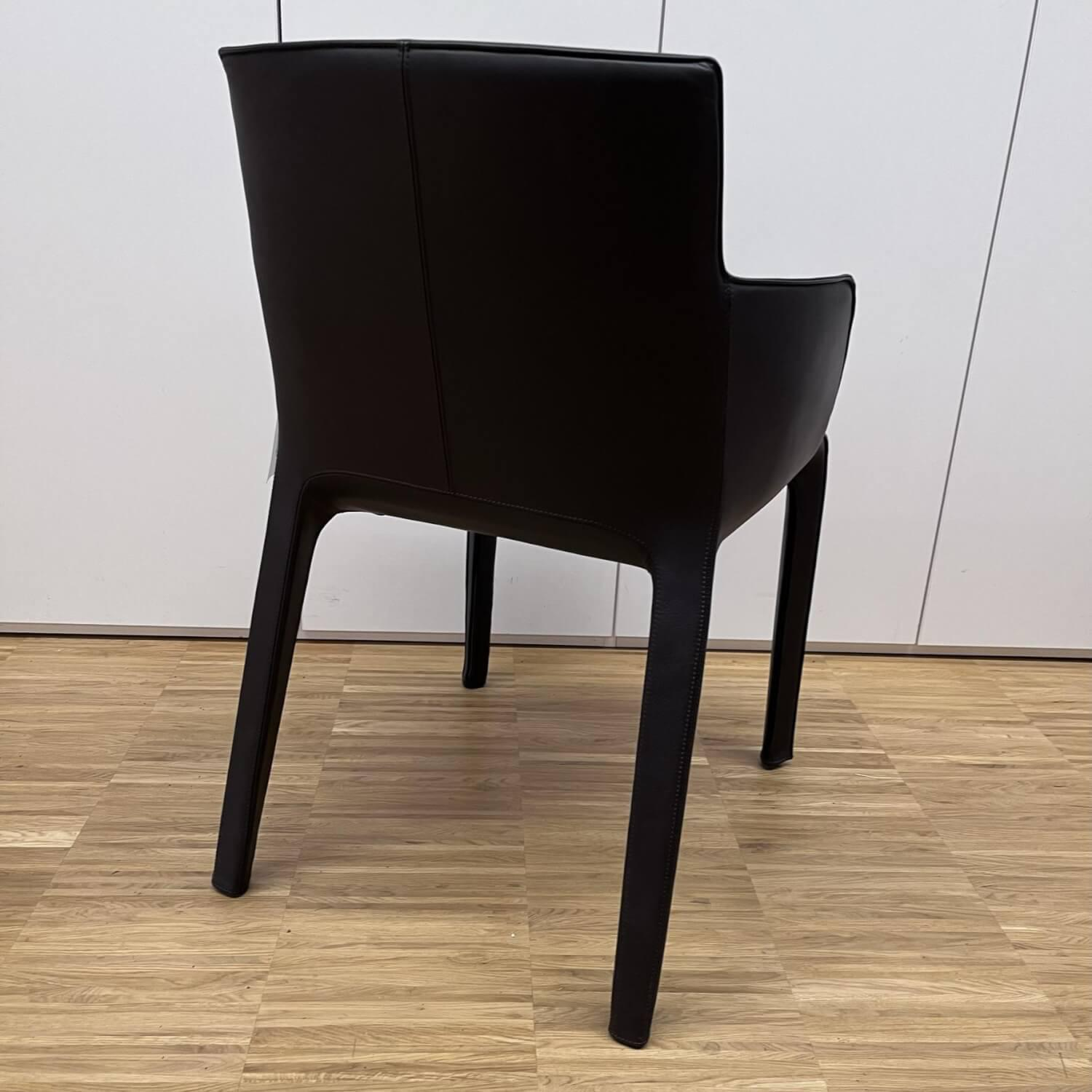 Walter Knoll Armchair Gio Leather Bronco Chocolate