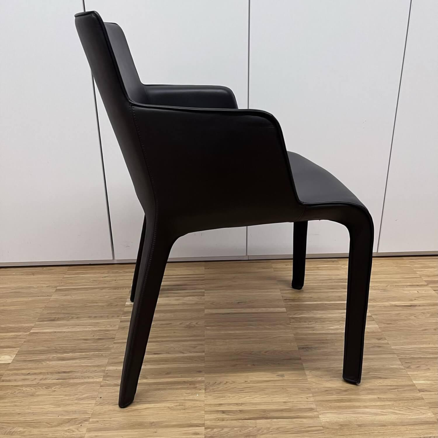 Walter Knoll Armchair Gio Leather Bronco Chocolate
