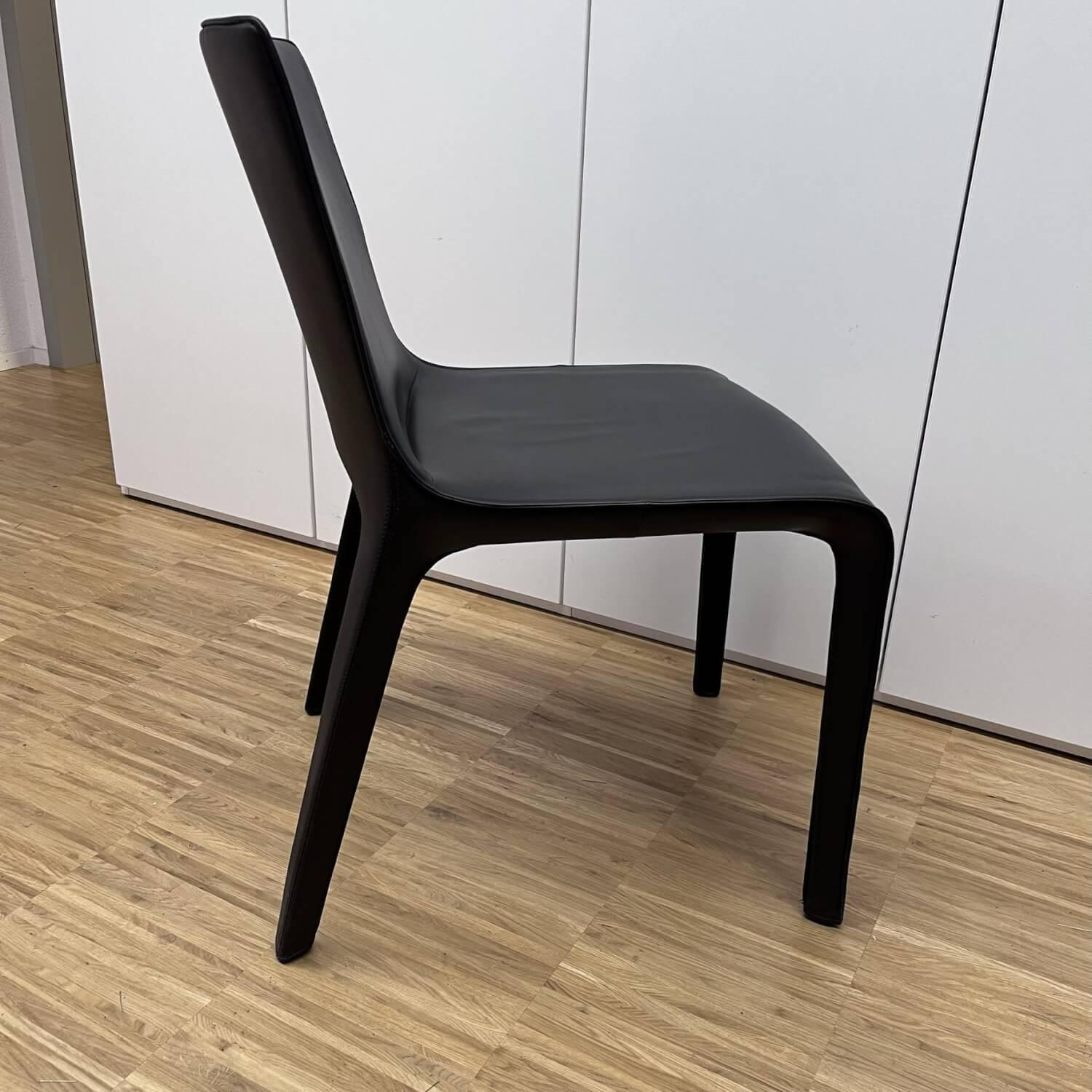 Walter Knoll Stuhl Gio Leder Bronco Chocolate