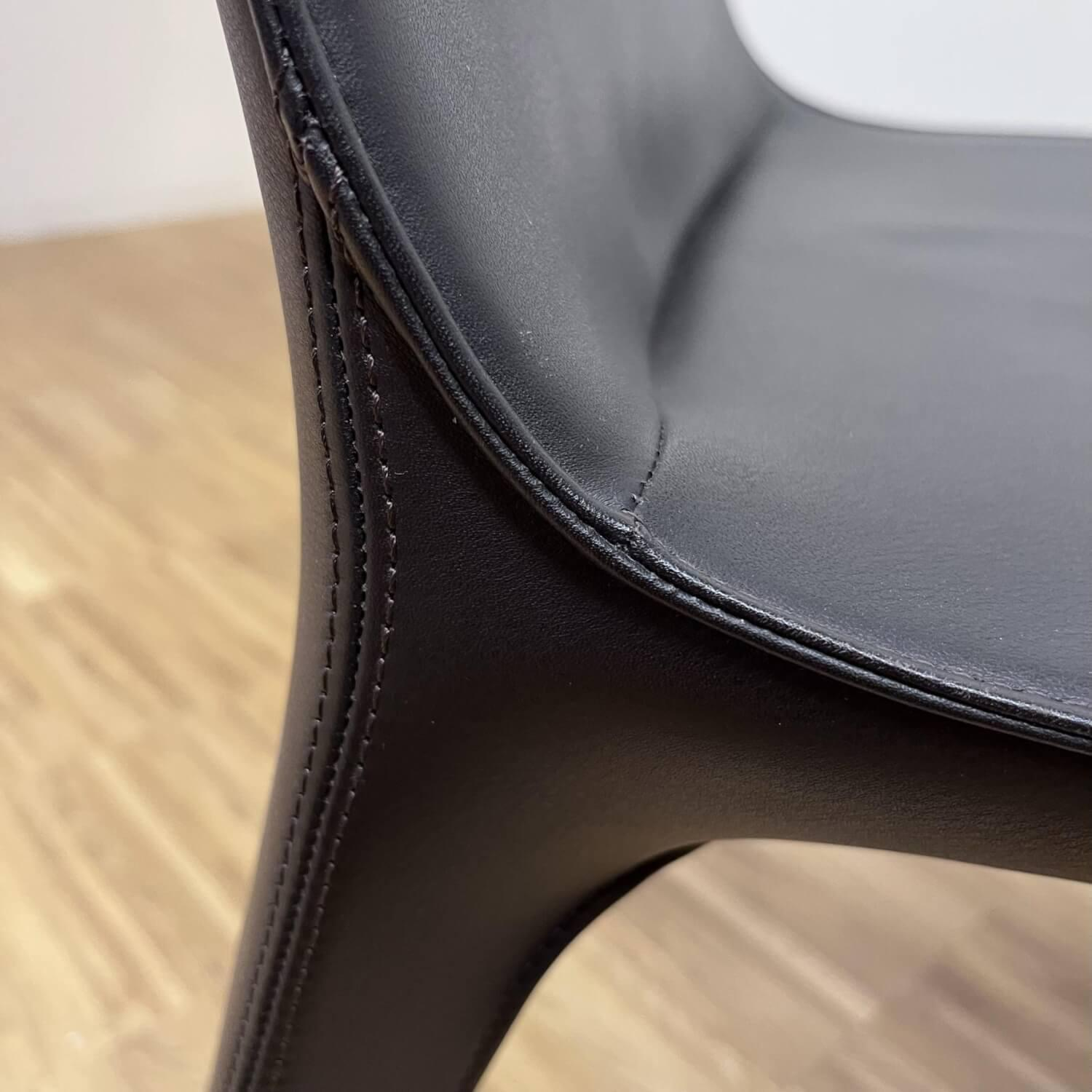 Walter Knoll Stuhl Gio Leder Bronco Chocolate