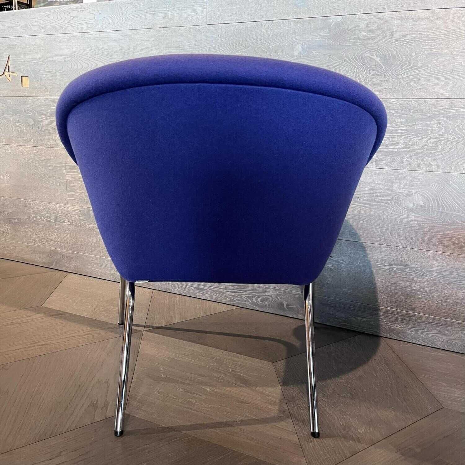 Walter Knoll Sessel 369 Stoff Blau 4-Bein Untergestell