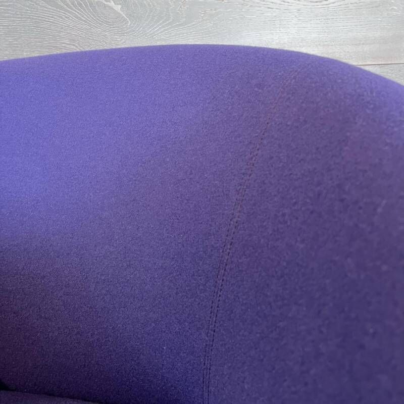Walter Knoll Sessel 369 Stoff Blau 4-Bein Untergestell