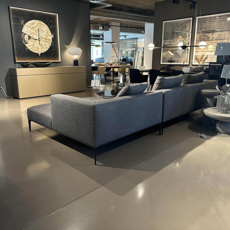 Jaan Living Stoff Bora Ecksofa Slate Grau Textil