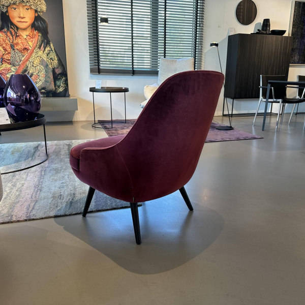 Walter Knoll Sessel 376 10 Classic Edition Rot Gestell Eiche